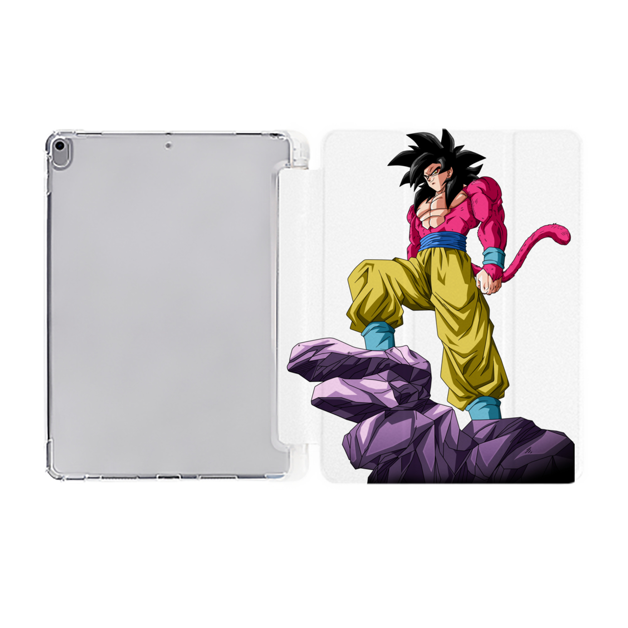 （画像用） ドラゴンボール 孫悟空（そん ごくう）Son Goku カカロット DRAGON BALL Kakarotto IPad ケース ペン収納付き 三つ折りスタンド PUレザー×シリコン 対応機種9.5/10.5/10.9インチ